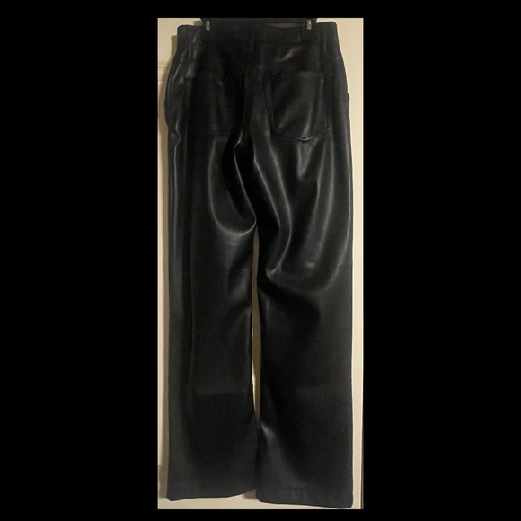 Hollister high-rise vegan leather pants black 3s/26w - Picture 3 of 4